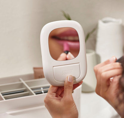 ‏منظم مستحضرات التجميل مع درج ، مرآة‏