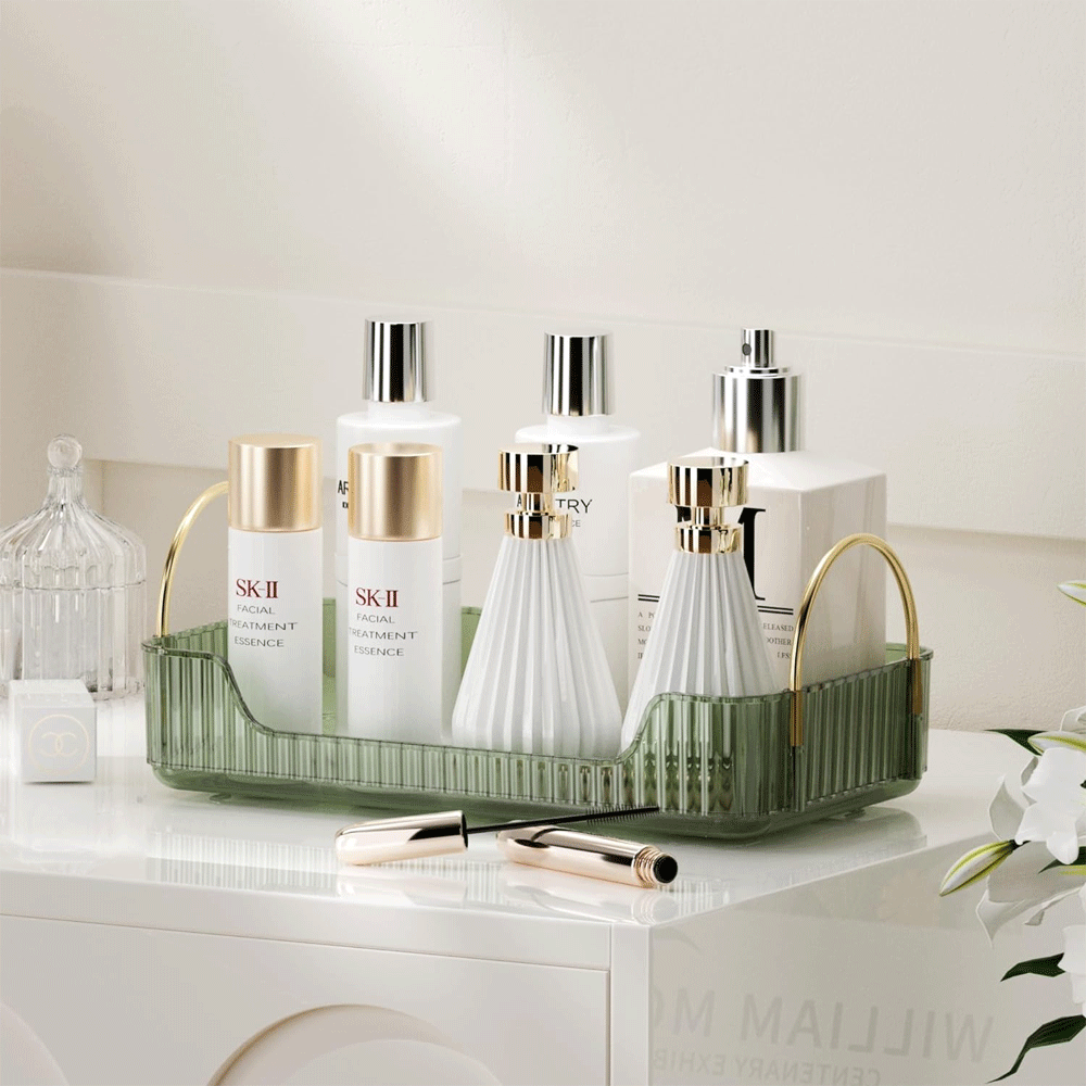 رفوف مستحضرات التجميل من الأكريليك