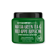 قناع نات يور ماذرز ماتشا والشاي الأخضر مع زهور التفاح - 283 جرام | قناع مغذي للشعر الجاف