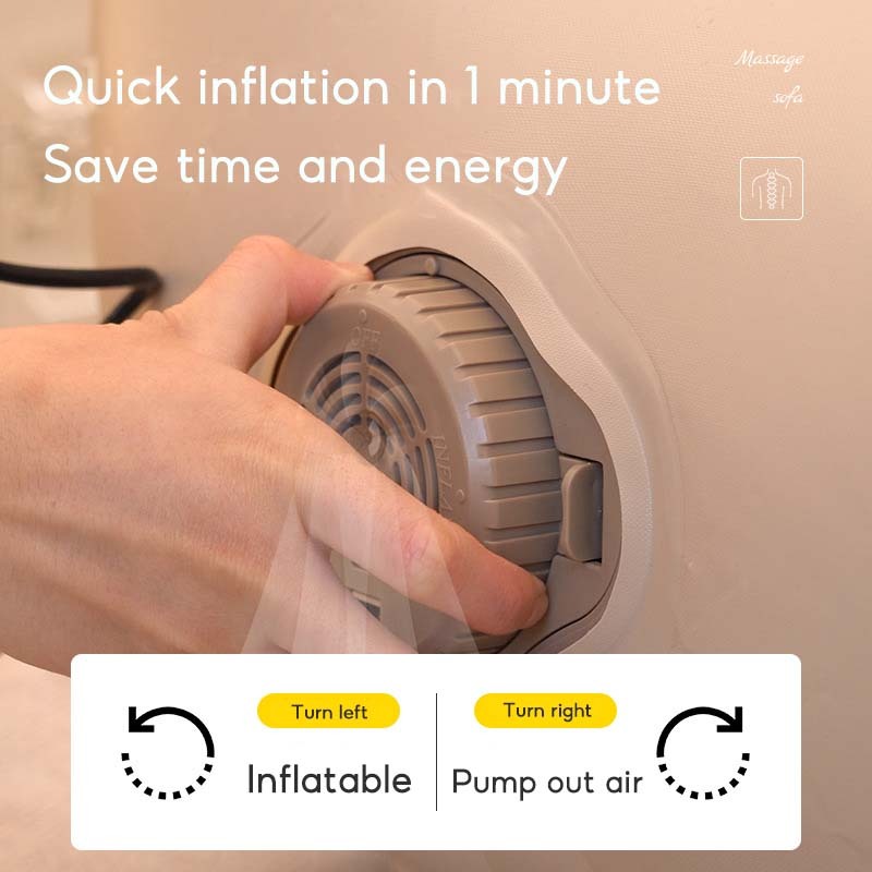 كرسي مساج كهربائي قابل للنفخ وأريكة