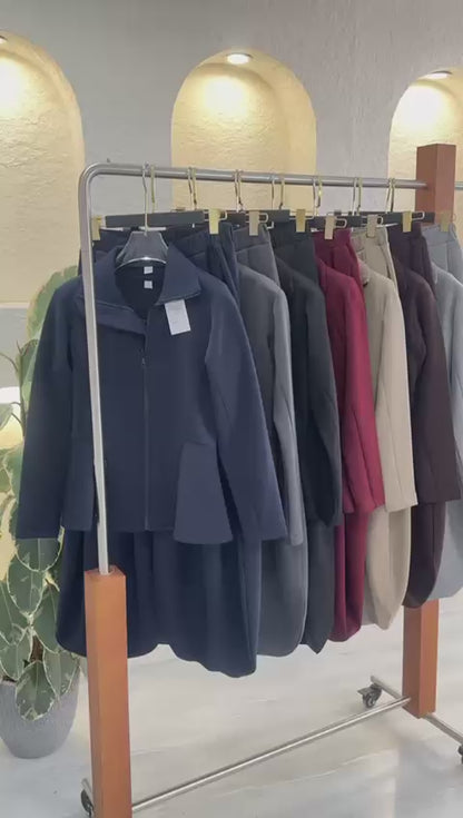 بدلة نسائي بخصر مكشكش