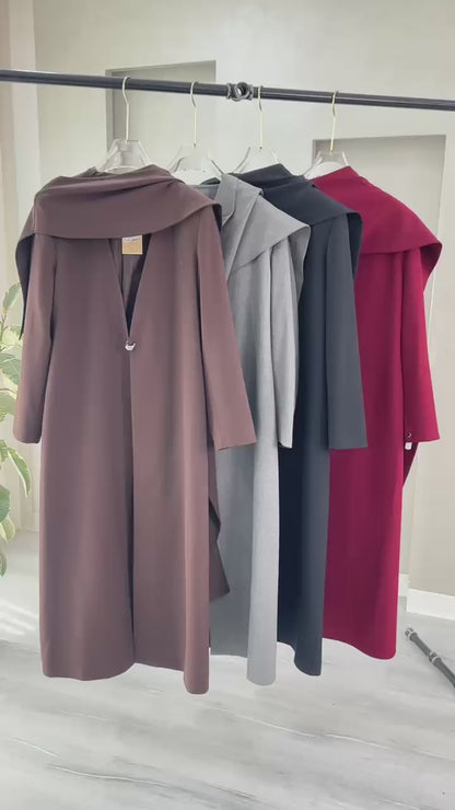 جاكيت شال زر