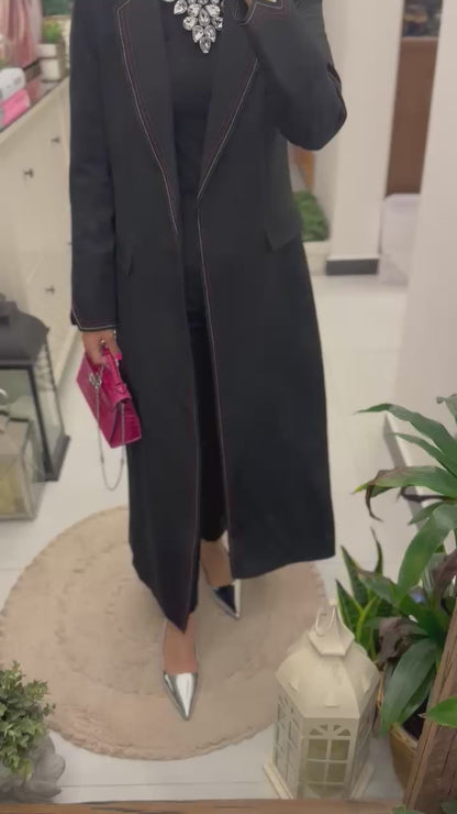 جاكيت نسائي بياقة رسمية