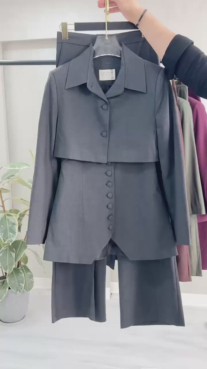 بدلة نسائي 3 قطع