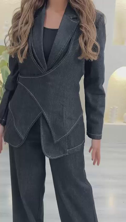 بدلة جينز نسائي