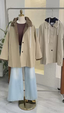 جاكيت ترنش كوت قصير بلمسة رياضية