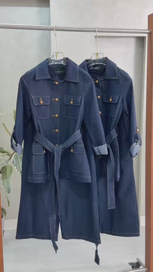 بدلة  جينز مع حزام