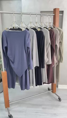 بدلة نسائي حواف غير متماثلة