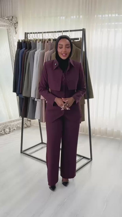 بدلة نسائي 3 قطع