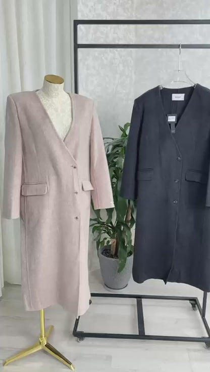 جاكيت جوخ نسائي بقبة مفتوحة بشكل ٧