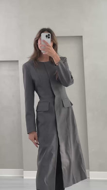 جاكيت طويل مفصل