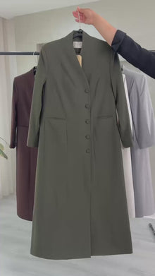 جاكيت نسائي ازرار جانبية