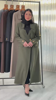 جاكيت نسائي بياقة مفتوحة