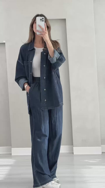 بدلة جينز نسائي