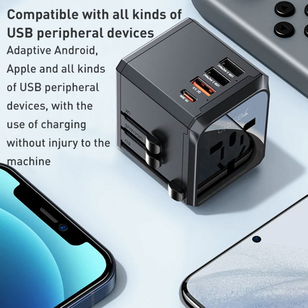 يسيدو MC24 – محول مناسب للسفر  USB 3 + Type-C (20W)