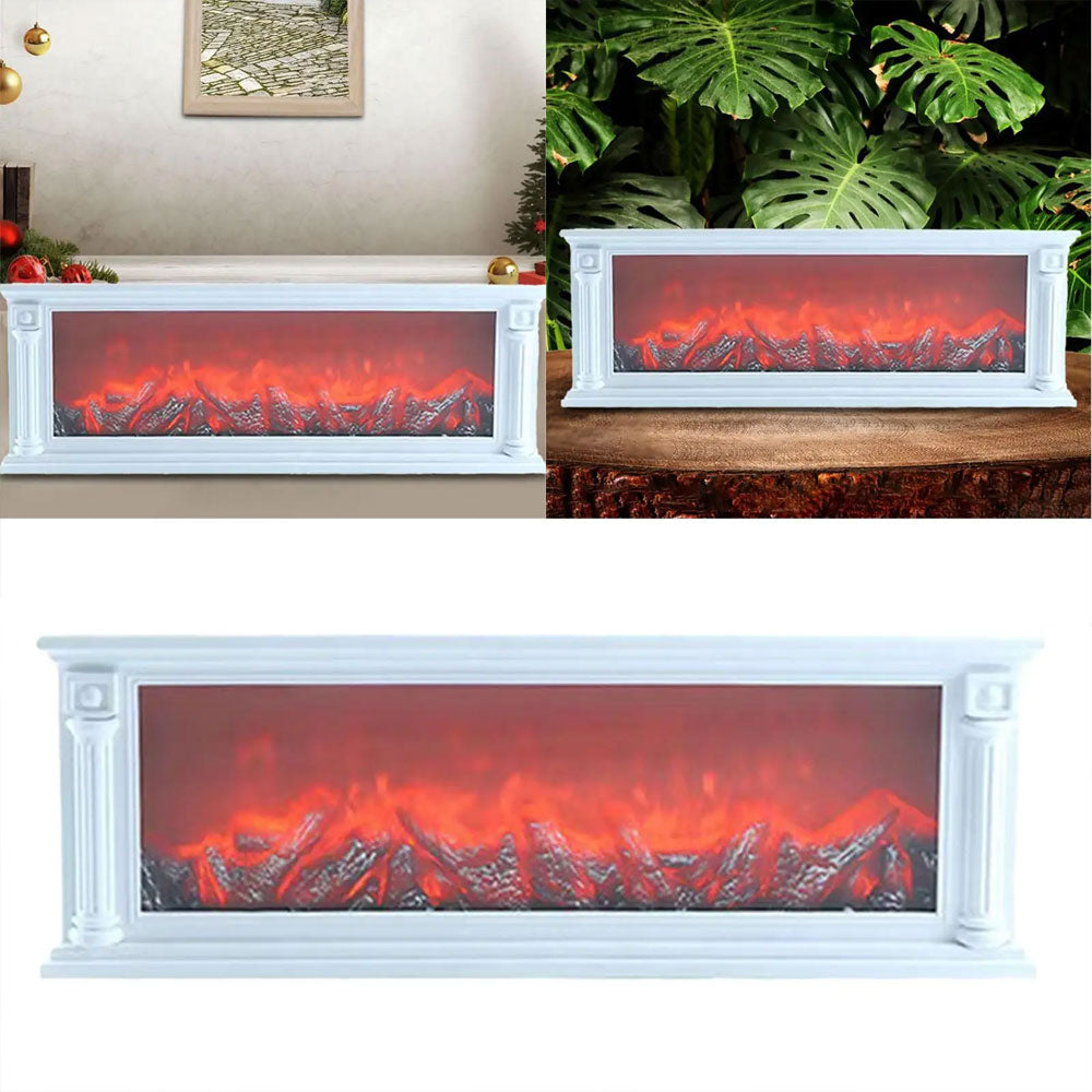 إضاءة ديكور على شكل مدفأة الحطب